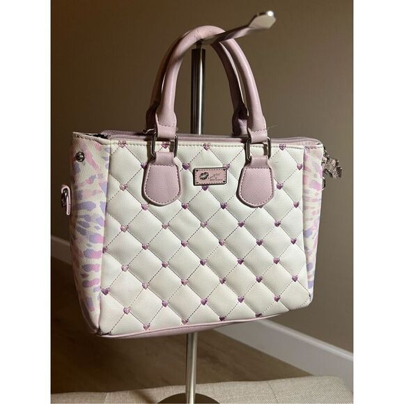 Luv Betsey by Betsey Johnson pink and purple heart purse, Y2K - Picture 1 of 6